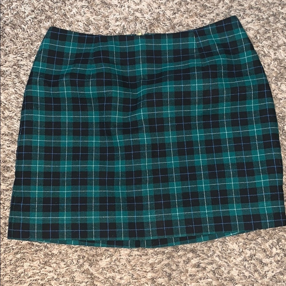 Plaid mini skirt
